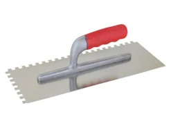 TRIUSO Glättekelle Extra Lang Rostfr. Softgr. 350x130x0,7 Mm