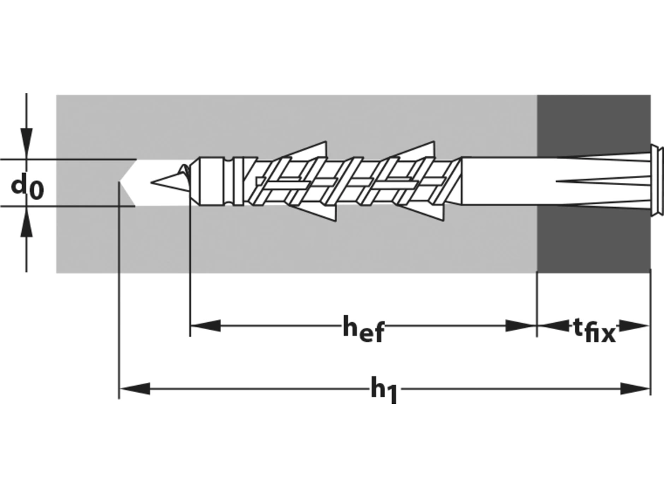 Tox Tetrafix XL Rahmendübel + Schraube Ø10x100 Mm 25 St. – Bild 2
