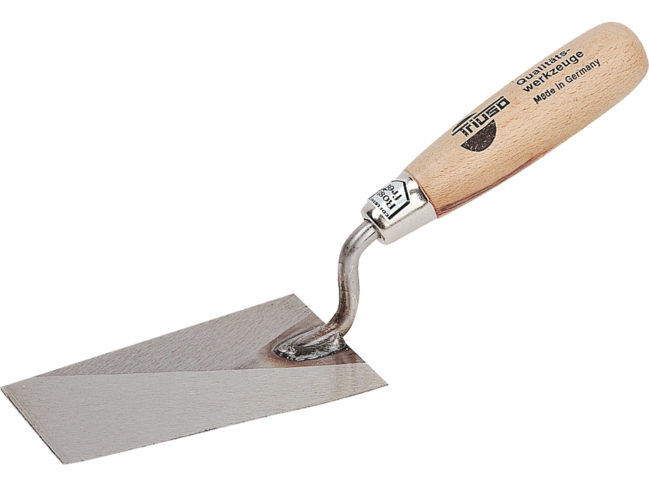 TRIUSO Berner Putzkelle Edelstahl Mit Naturholzheft 140 Mm