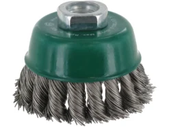 TRIUSO Topfbürste 0,5 Mm Edelstahldraht 18 Zöpfe Ø65 Mm