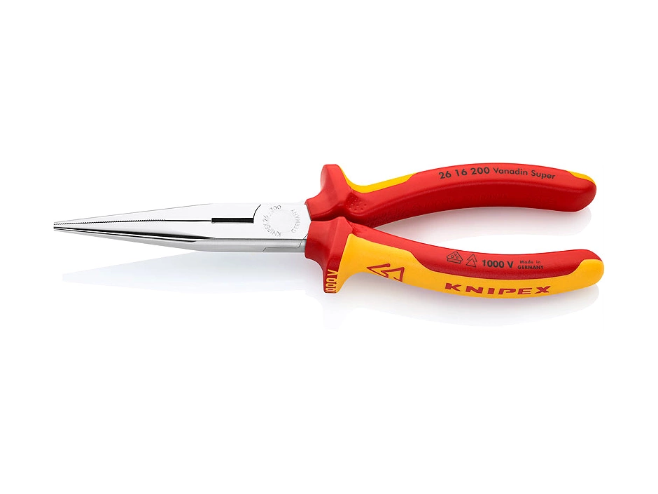 KNIPEX Flachrundzange M. Schneide Isol. MK 200 Mm SB