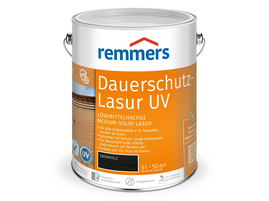 Remmers Dauerschutz-Lasur UV Nussbaum 5 L – Bild 2