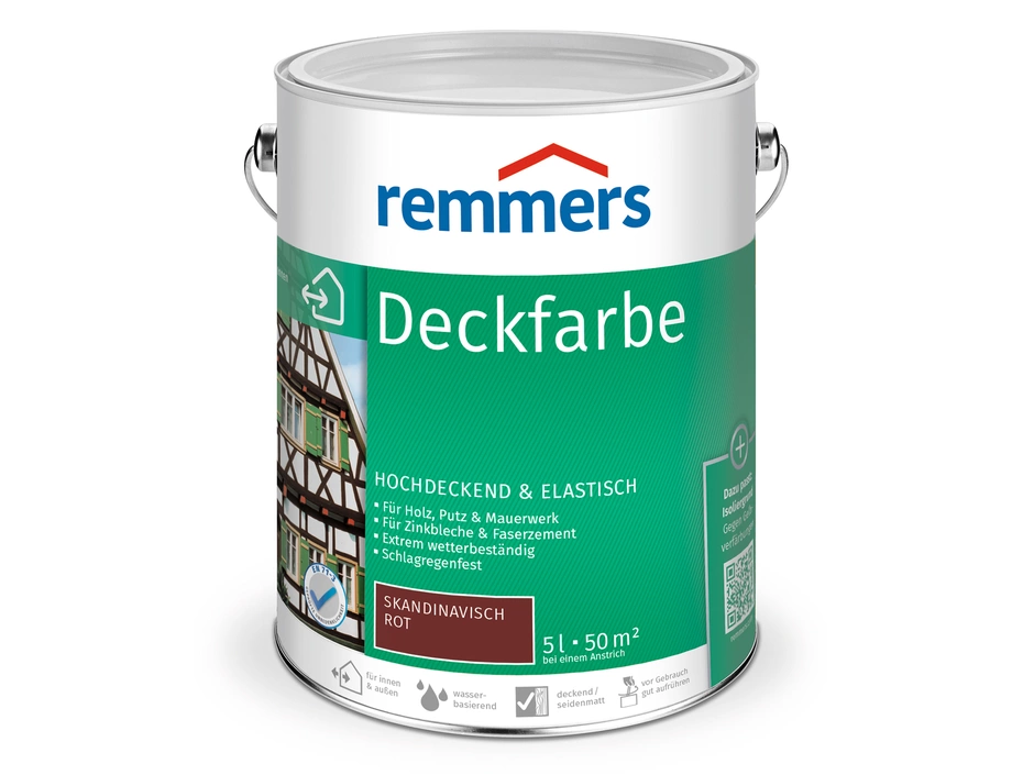 Remmers Deckfarbe Skandinavisch Rot 5 L