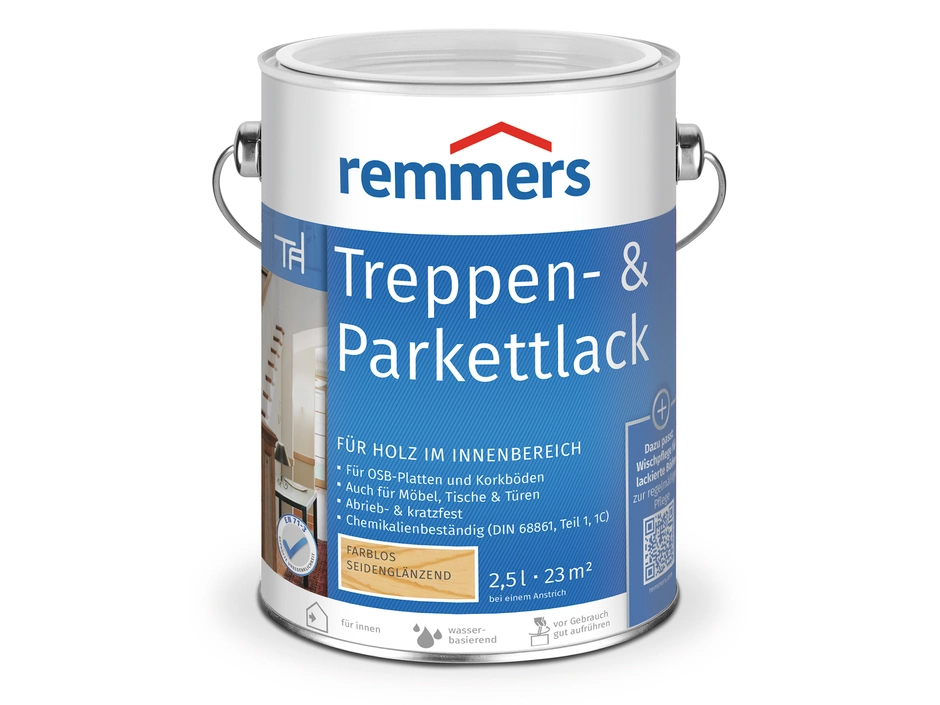 Remmers Treppen- & Parkettlack SG Farblos 0,75 L â Bild 2