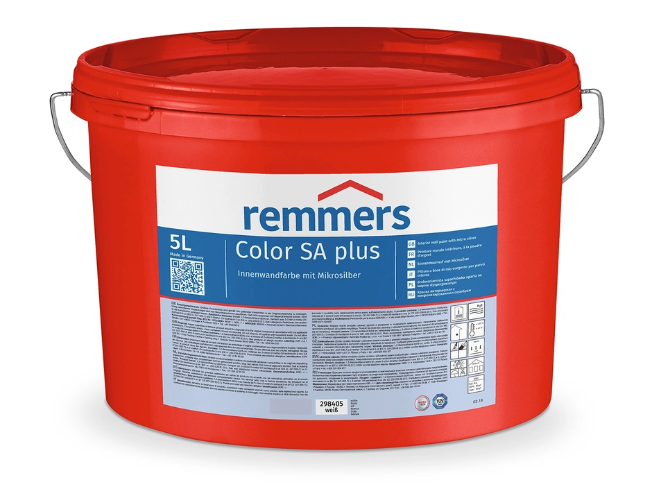 Remmers Color SA Plus Innenfarbe M. Mikrosilber Weiß 5 L
