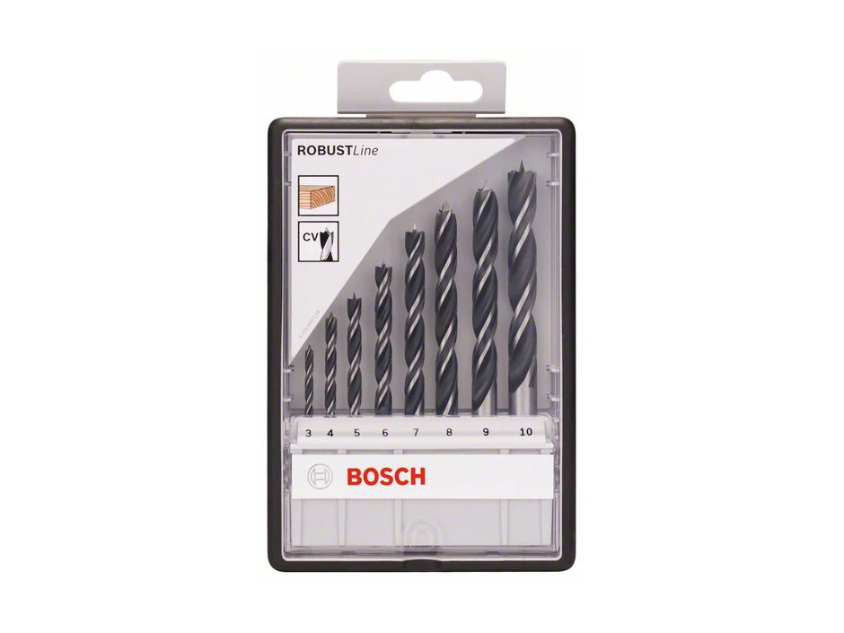 Bosch Holzspiralbohrer-Set Robust Line Ø3-10 Mm 8-tlg. – Bild 2