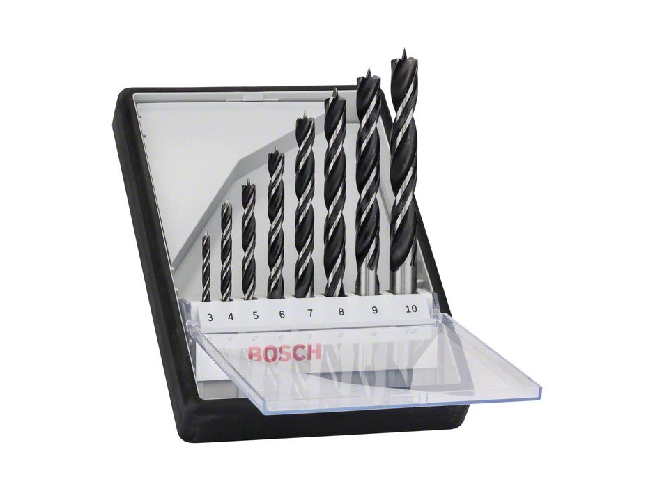 Bosch Holzspiralbohrer-Set Robust Line Ø3-10 Mm 8-tlg.
