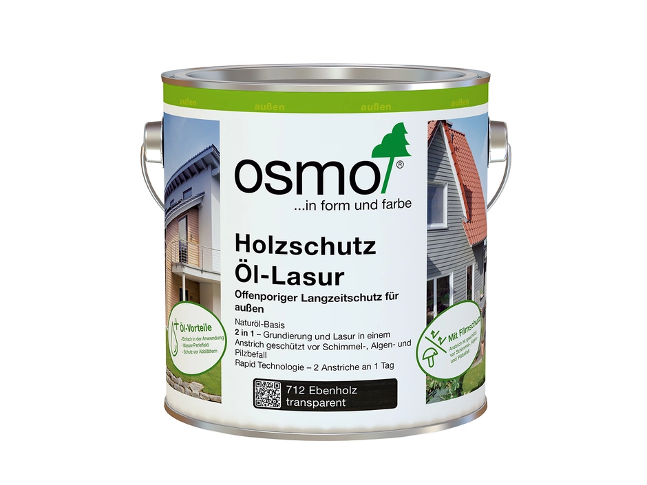 Osmo Holzschutz Öl-Lasur Ebenholz 0,75 L