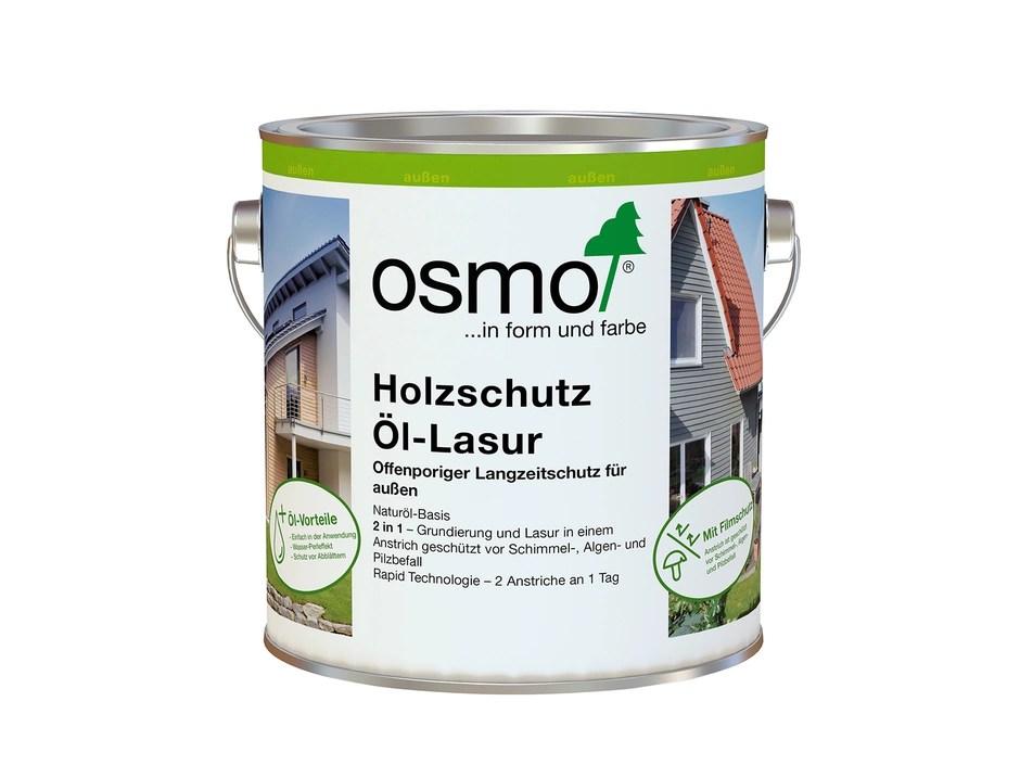 Osmo Holzschutz Öl-Lasur Ebenholz 0,75 L – Bild 3