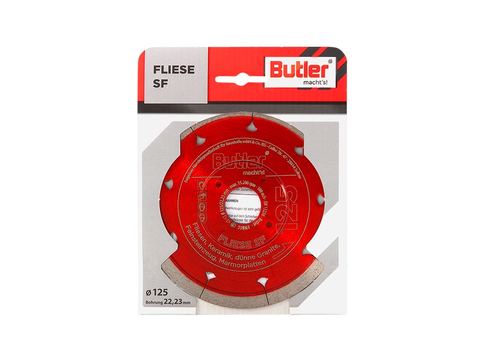 Butler Macht´s! Diamant-Trennscheibe Fliese SF Ø125x22,23 Mm – Bild 2