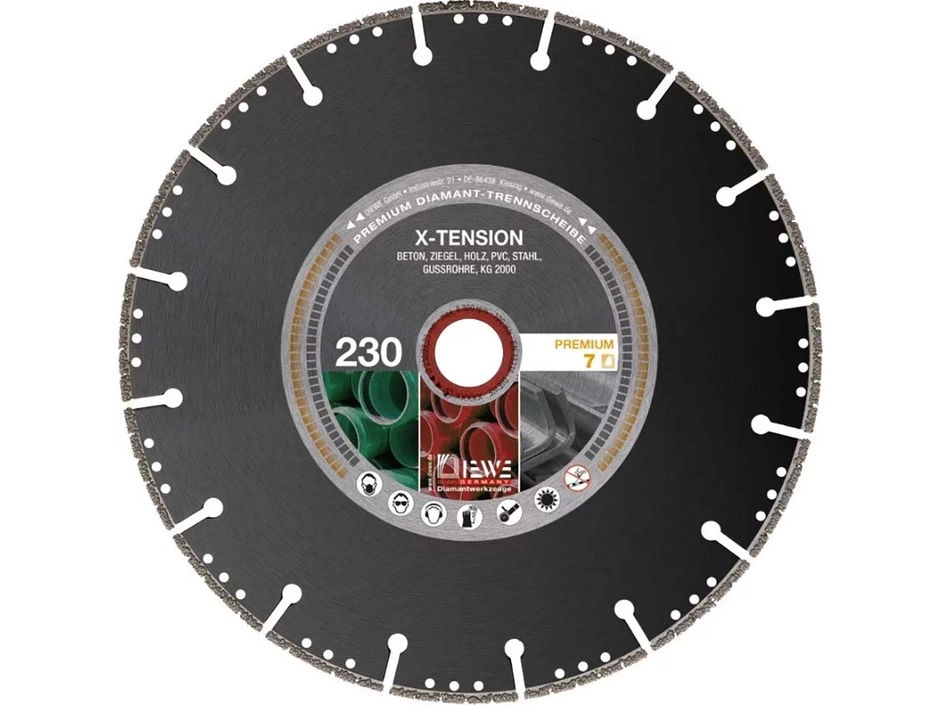 DIEWE Diamant-Trennscheibe XTension Ø230x22,23mm
