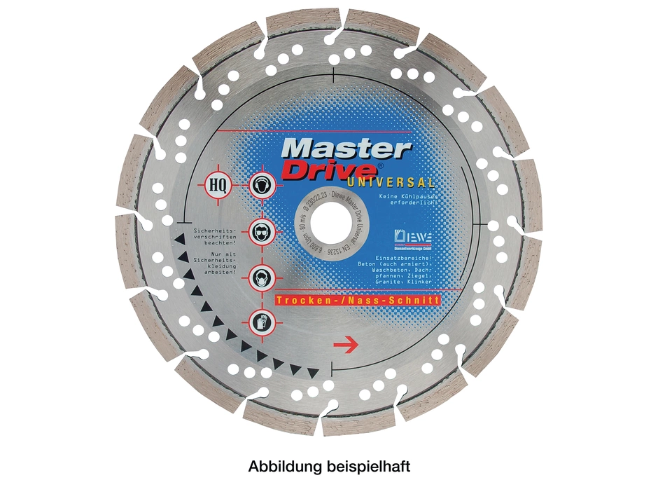 DIEWE Diamant-Trennscheibe Master Drive Univer.Ø125x22,23 Mm