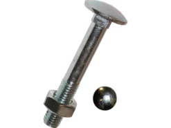 DH Flachrundschraube Vierkantansatz + Mutter Ø6x55 Mm 50 St.