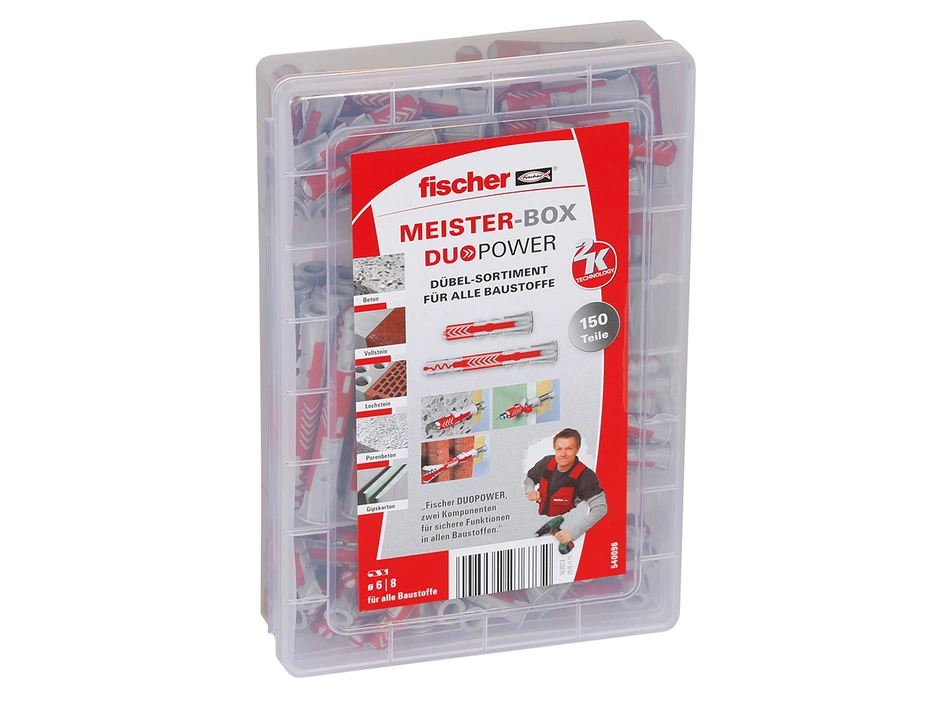 Fischer Meister-Box Duopower Kurz/lang 150-tlg.
