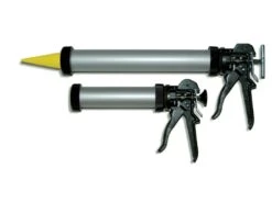 RT Mörtelpresse Mit 2 Aufsätzen Orange Zum Verfüllen Von Schlitzen, Fugen, Etc.